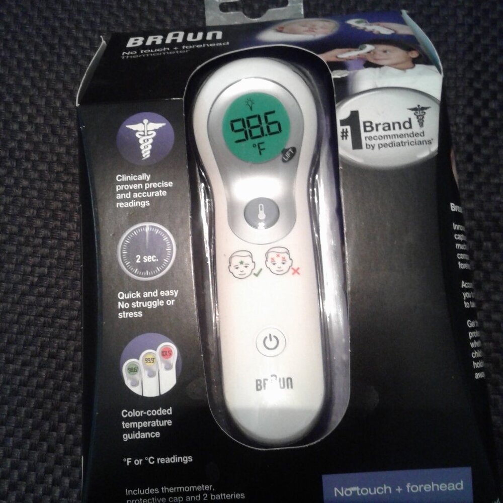 NEW!  Braun No Touch + Forehead Thermometer
